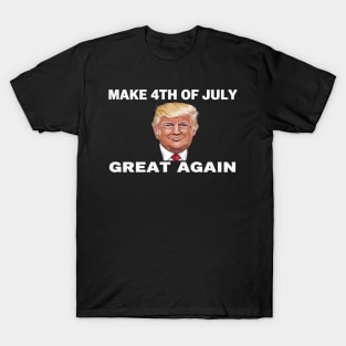 Make 4th Of July Great Again Big And Tall Trump Art T-Shirt